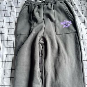 Off brand white fox sweats